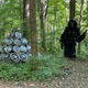 There is a really cool house with lots of interesting art along the road. This is one edge of the property.